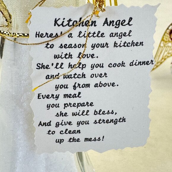 Set Of 3 Vintage Kitchen Angel Salt and Pepper Shakers Glass Handmade 2.5"-5" - Picture 2 of 13